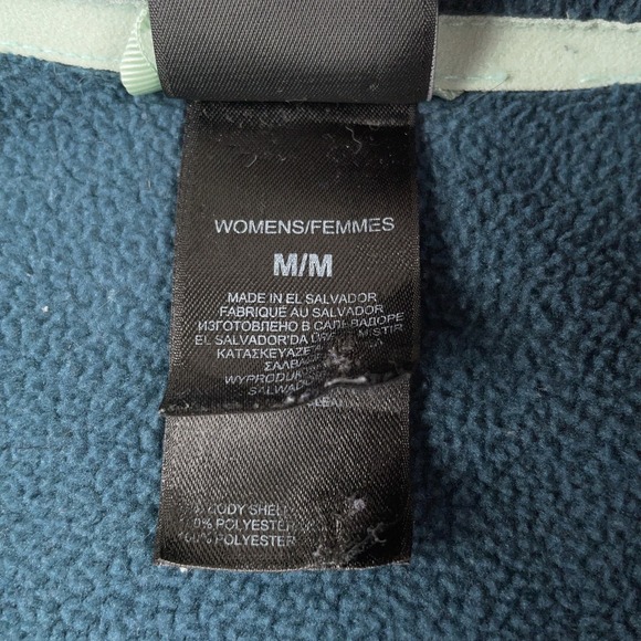 North Face Jacket Womens Medium Blue Full Zip Fleece FlashDry Outdoor Hiking - Picture 6 of 13